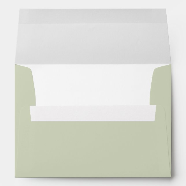 Sage green Gender Neutral Baby Shower  Envelope (Back (Bottom))