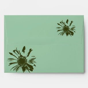 Sage Green Gerbera Envelope