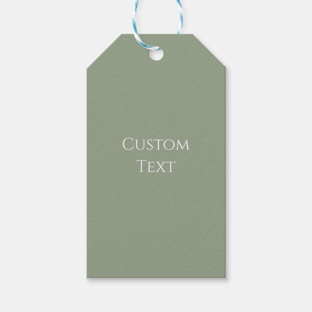 Sage Green  Gift Tags (Front)