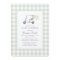 Sage Green Gingham Gender Neutral Golf Baby Shower