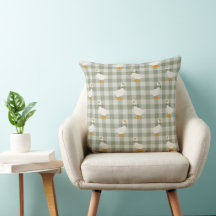 Sage Green Gingham Goose Buffalo Check Nursery