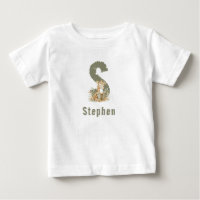 Sage Green Giraffe Monogram & Name 
