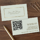 Sage Green & Gold Elegant Professional QR Code