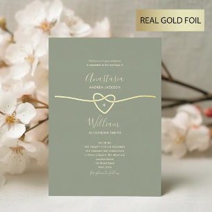 Sage Green Gold Wedding