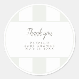 Sage green golf cart favour sticker