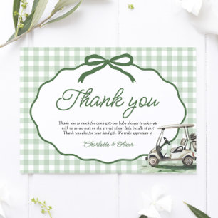 Sage Green Golf New to the Club Thank you card