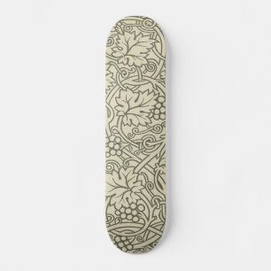 Sage Green Grapevile William Morris Pattern Skateboard