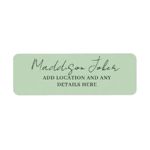 Sage Green Hand Lettered Script 