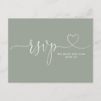 Sage Green Heart Script Song Request