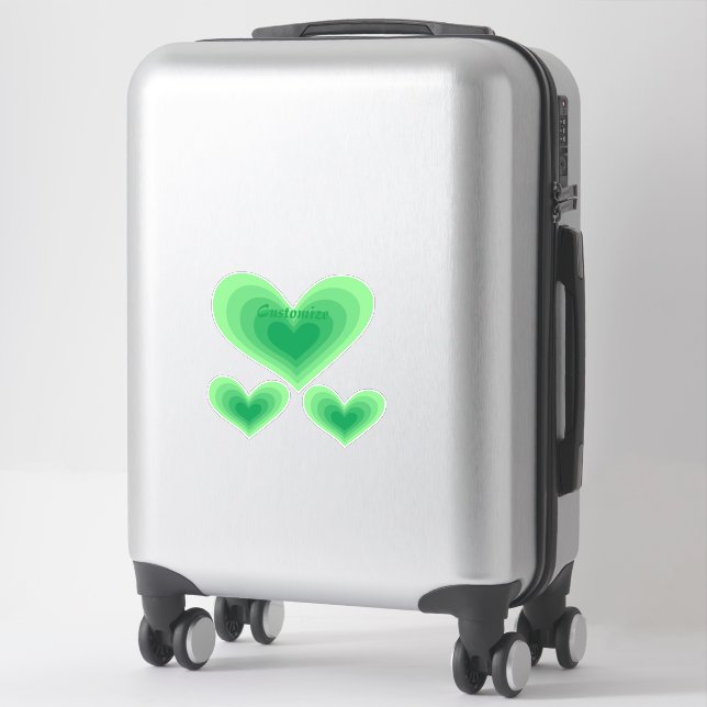Sage Green Heart Thunder_Cove  (Suitcase)