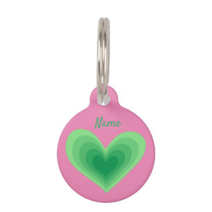 Sage Green Heart Thunder_Cove  Pet Tag