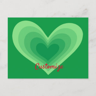 Sage Green Heart Thunder_Cove Postcard