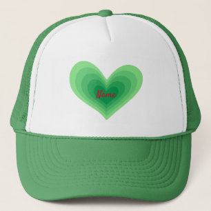 Sage Green Heart Thunder_Cove Trucker Hat
