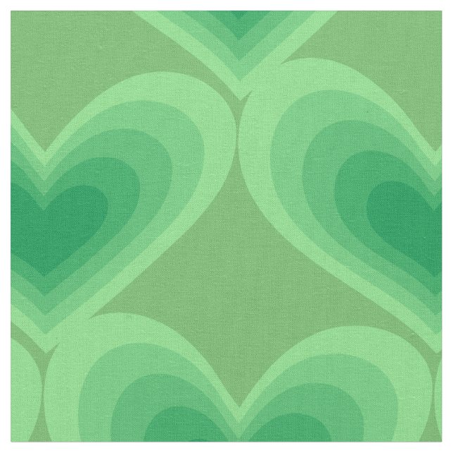 Sage Green Hearts Thunder_Cove  Fabric (Close Up)