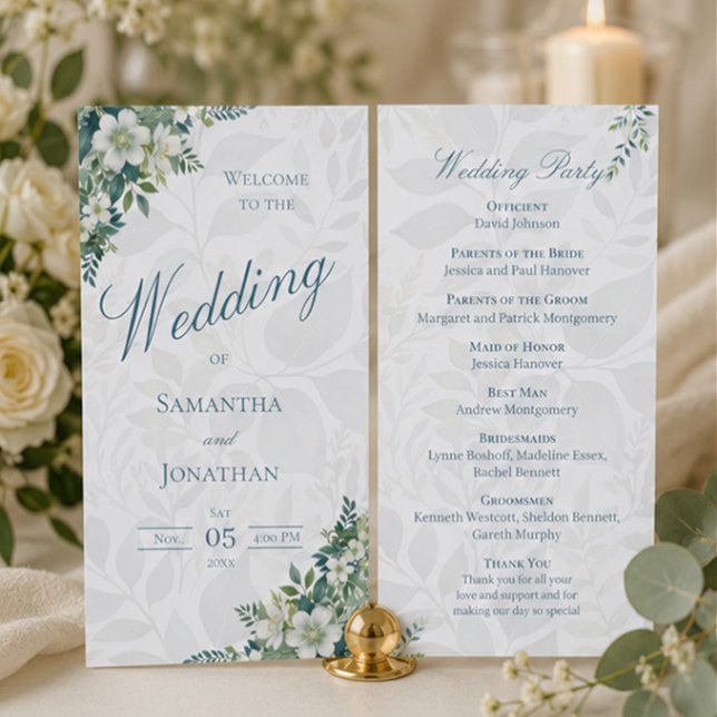 Sage Green Ivory Eucalyptus Wedding Party (Creator Uploaded)
