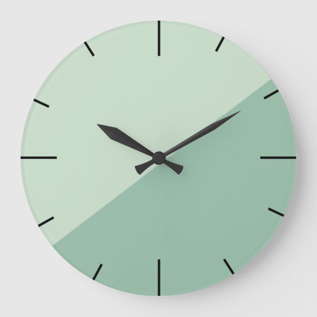 Sage green large clock (Front)