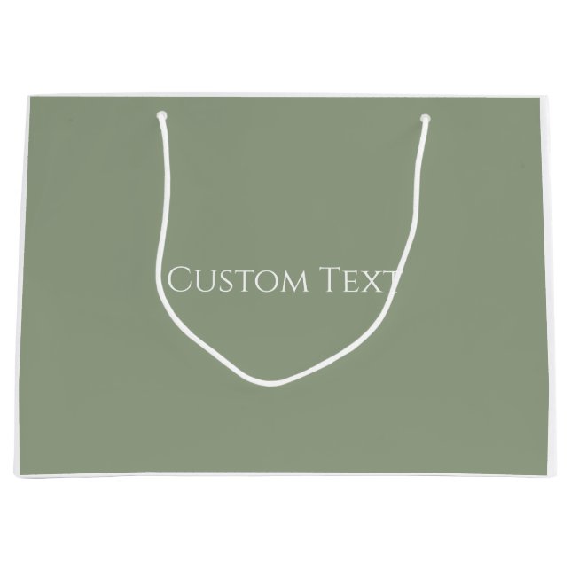 Sage Green  Large Gift Bag (Front)
