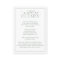 Sage Green Leafy Crest Monogram Wedding Enclosure 