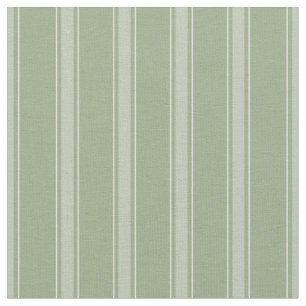 Sage Green & Light Grey Green Stripes Fabric