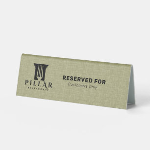 Sage Green Linen Custom Logo