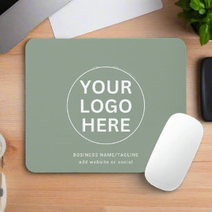 Sage Green Logo l Professional Branded Business  Mouse Mat