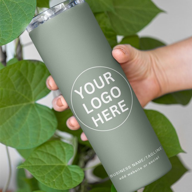 Sage Green Logo l Professional Business branded  Thermal Tumbler (Creator Uploaded)