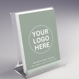 Sage Green Logo & text l Professional Business Flyer