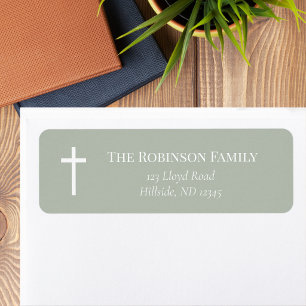 Sage Green Minimalist Baptism