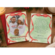 Sage Green Minimalist Photo Merry Christmas