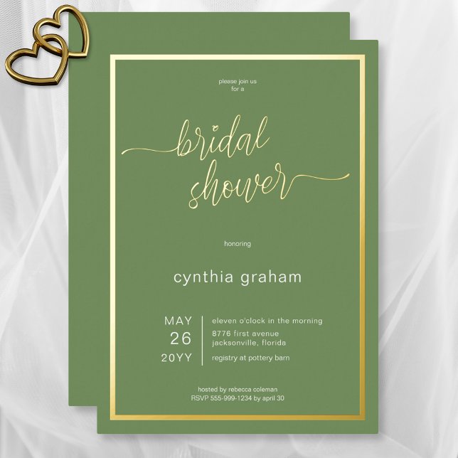Sage Green Modern Minimal Bridal Shower (Creator Uploaded)