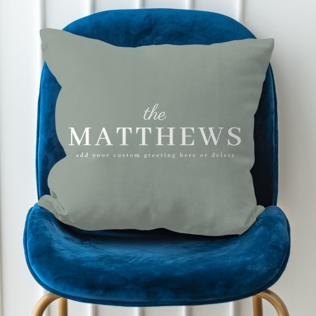 Sage Green | Modern Minimalist Stylish Elegant Cushion (Creator Uploaded)