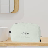 Sage green monogram initials name