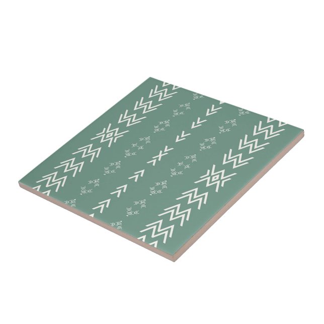 Sage Green Mud-Cloth Tile (Side)