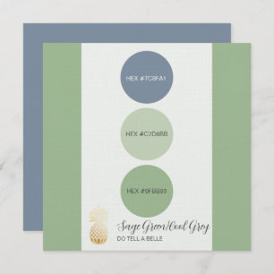 Sage Green Muted Colour Palette Card