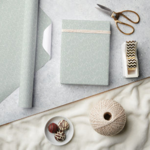 Sage Green Neutral Elegant Abstract Minimalist Wrapping Paper