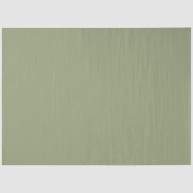 Sage Green Neutral Elegant Solid Colour Tissue Paper (Front)