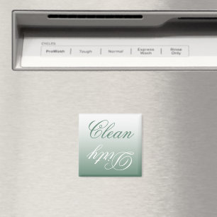 Sage Green Ombre Dishwasher Clean/Dirty Magnet