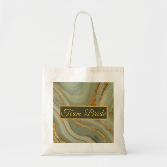 Sage Green Onyx Stone  Tote Bag (Front)