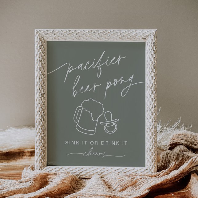 SAGE Green Pacifier Beer Pong Poster (Creator Uploaded)