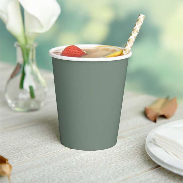 Sage Green Paper Cups (Insitu)
