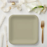 Sage Green Paper Plate<br><div class="desc">Sage green is an earthy, muted shade of grayish-green, named for the silvery, dusty leaves of the sage plant. It is a calming, tranquil colour that evokes feelings of nature, wisdom, and balance. Sage green's versatility and soothing qualities make it popular in interior design, fashion, and branding for creating peaceful...</div>