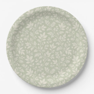 Sage Green Paper Plates