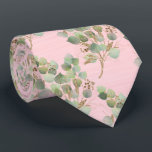 SAGE GREEN PASTEL PINK BOTANICAL MENS TIE<br><div class="desc">CUSTOM UNIQUE BOTANICAL HIGHLIGHTS TIE GREAT FOR GIFTS WEDDING PARTIES WORK</div>