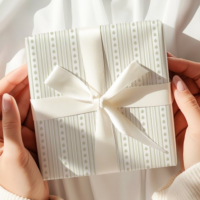 Sage Green Pattern Wrapping Paper (Creator Uploaded)