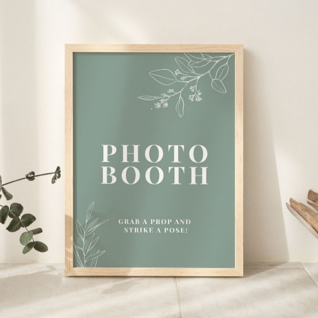 Sage Green Photo Booth Wedding Sign  (Creator Uploaded)