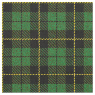 Sage green plaid yellow/black stripe fabric