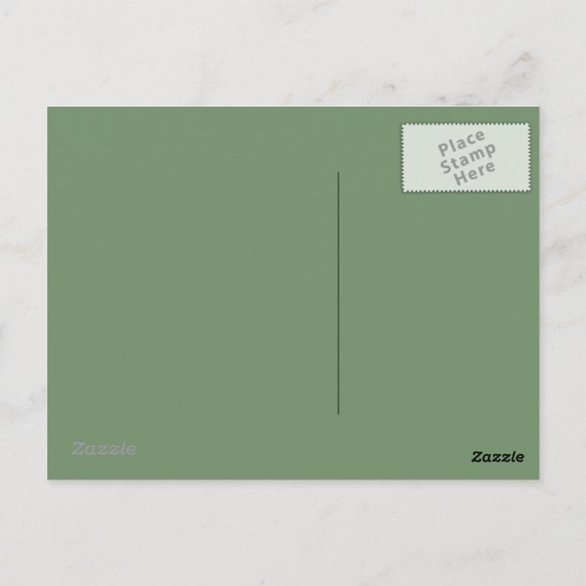 Sage Green Postcard (Back)