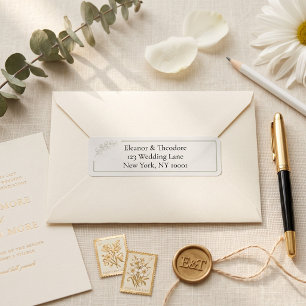 Sage Green Quiet Luxury Wedding Address Label