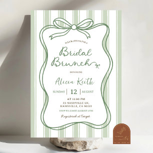Sage Green Quirky Bridal Shower Invitation
