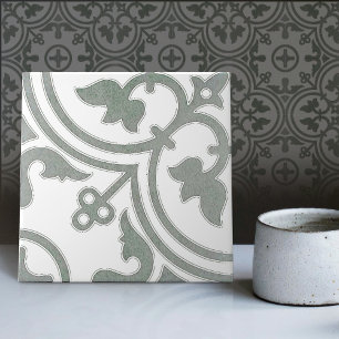 Sage Green Repro Backsplash Kitchen Portugese Tile